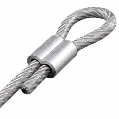 Must Have All In One M6 Wire Rope Hardware Kit With 304 Stainless Steel Cable Clamps Thimbles And Aluminum Crimp Loop Sleeves For Quarter Inch Wire Rope