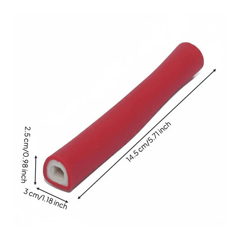 Red Fencing Handle Replacement Grip for Foil Epee Cutlass - Lightweight ergonomic design, easy install, 14.5cm rubber grip