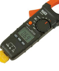 Front view of Klein Tools 69028 replacement thermocouple with yellow sensor tip for digital clamp meter