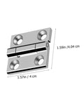 Heavy Duty 304 Stainless Steel Door Hinges Two Pack Industrial Grade Adjustable Cabinet And Door Hinges for Wood Furniture
