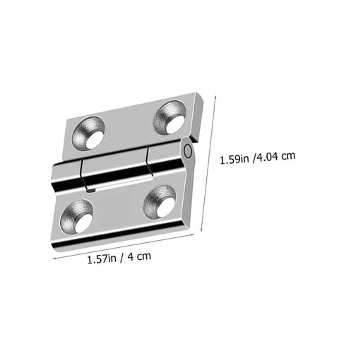 Heavy Duty 304 Stainless Steel Door Hinges Two Pack Industrial Grade Adjustable Cabinet And Door Hinges for Wood Furniture