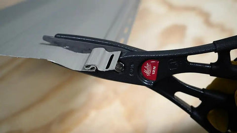 12 Inch Aluminum Snip With Comfort Grip Built For Straight Cuts And Gentle Curves Pro Grade Quality, Pressure Fit Blades, Big Handle Loops For Easy Grip, Sleek Head For Smooth Maneuverability, Optional Snip Holster For Quick Access