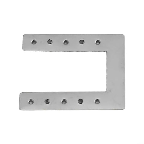 Tough As Nails Stainless Steel Solar Panel Grounding Washer for Rooftop and Ground Mount Systems, durable and secure design with multiple holes.