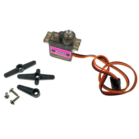 Two Pack MG90S 9g Metal Gear Micro Servo Twin Pack Upgraded SG90 Digital Micro Servos for RC cars and models with components