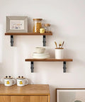 Heavy Duty Collapsible Shelf Brackets Set 2 Pack Wall Mount Holds Up To 90Kg supporting wood shelves with decor items