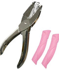 Portable Circle Hole Punch Tool For Craft Paper And Scrapbooking With Pink Soft Grip 1 16th Inch Circle Punch Handy Handheld Paper Punch For Tags Tickets Clothing And DIY Projects You Can Grab And Go.