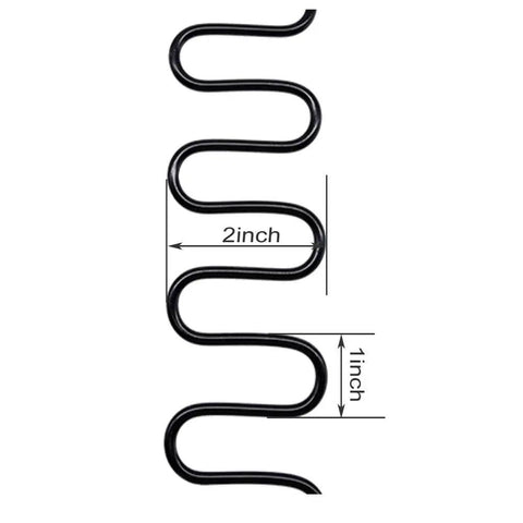 Heavy Duty Eight Gauge Eighteen Inch Upholstery Springs And Seat Hardware Kit For Recliner Couch Sofa Repair Z wire clip, 2 inches wide.