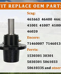 Lawn Mower Spindle Replacement Fits 48 Inch 52 Inch and 61 Inch Decks For Scag Ferris Oregon Encore And More DIY Friendly