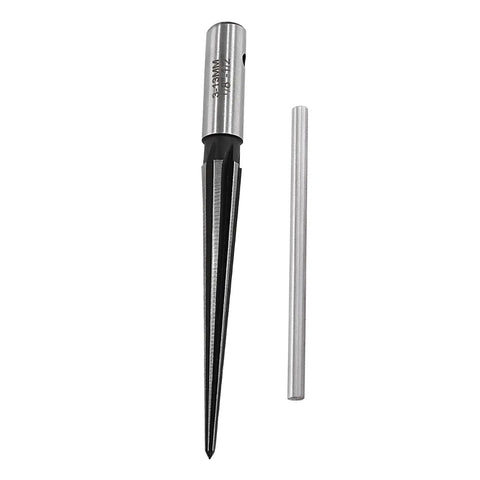 Pro Grade T Handle Tapered Reamer For Guitar Bridge Pins And End Pins, 1/8 Inch To 1/2 Inch, with removable handle, chamfer tool