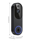 Doorbell Camera M52 Outdoor Indoor 1080 HD Night Vision With Four Infrared Lights 120 Degree Wide View Motion Detection Alerts Smartphone App Wireless Security Camera With Optional Cloud Storage