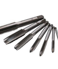 7 Piece M3 To M12 Thread Tap Set For Metalworking Spiral Point Taps Pro Grade With Downward Chip Removal For Through Hole Tapping HSS 6542 Nitriding Coated Coarse Thread M3 M4 M5 M6 M8 M10 M12 By Fongmore