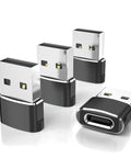 4 Pack USB C Female To USB A Male Car Charger Adapter For iPhone 17 16 Pro Max 15 14 Plus iPad Air Apple Watch And Samsung Galaxy S26