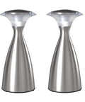 Lanterna Lux Satin Nickel LED Touch Lamp Two Pack With 200 Lumen Dimmer One Touch Brightness Control sleek modern design
