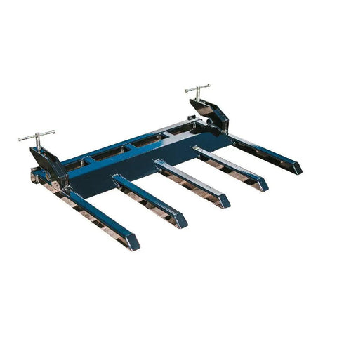 Clamp On Debris Forks For 48 Inch Loader Buckets 21 Inch Fork Length Skid Steers Compatible Beefy Cleanup Tool With 2500 Lb Capacity