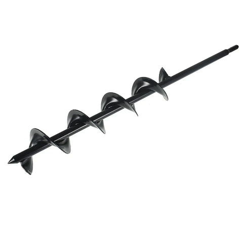 Heavy Duty 3 Inch Wide 24 Inch Long Metal Earth Auger Drill Bit For Garden Planting And Planter Boxes With 3 Eighth Inch Non Slip Hex Shank