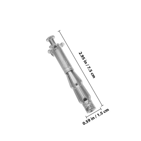 Ultra Durable Hollow Wall Anchors Kit With Threaded Inserts for Metal and Toggle Nuts, 5x65mm anchor with dimensions shown