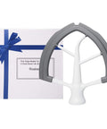 Flex Edge Beater For 6 Quart KitchenAid Bowl-Lift Stand Mixer, Flat Beater Paddle With Flexible Silicone Edges shown with packaging box.