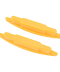 SENECESLI 2 Pack Magnetic Stud Finder Wall Scanner with Screw Detector in yellow, shown from above with sloped edges.