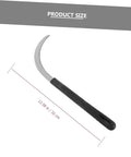 Five Piece Rustproof Garden Sickle Set For Weeding And Harvesting With Comfortable Grip Handles All In One Tools, 12.58-inch sickle