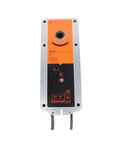 Zero Fuss 40 Nm AC 230V Ventilation Drive Valve Actuator For Building Airflow Control Smooth HVAC Operation Easy Mount viewed from the front.