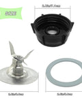 Replacement Beefed Up Ice Crusher Blade Kit With Jar Base Cap, Coupling Stud, Slinger Pin and Rubber O Ring for Classic Blenders