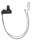 Electric Push Button Spark Igniter Replacement Kit For Fire Pit Burner System with two-outlet spark generator and 36 inch ground wire.