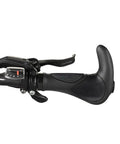 MTB Handlebar Grips With Soft Gel Inserts For Shock Absorption And Ergonomic Comfort Easy Install Horns Black 22 Millimeter Inner Diameter