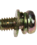 Close-up of a metal bolt from Motor Brush Kit 122967 147664 For Skyjack SJIII Series Scissor Lifts Models 3215 3219 3220 3226 4620 4626 4632.