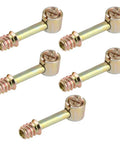 Easy Install Cam Lock Furniture Connectors 5 Sets Includes Cam Fittings Dowels And Preinserted Nuts For Cabinets Wardrobes And Office Furniture