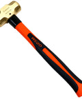 Brass Sledge Hammer With Fiberglass Handle Non Magnetic Die Forge Corrosion Resistant DIN Standard 4Lb 400mm 16 Inch Tool