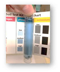 ML1210 Soil Test Kit For Lawn, Garden And Potted Plants With 40 Tests - vial against phosphorus color chart