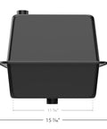 Rock Solid Vented Rv Marine Battery Box Secures Your Group 24 Cells In A Side By Side Layout Durable black battery storage box.