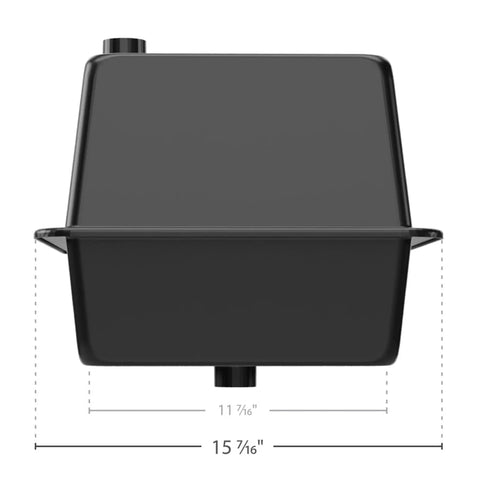 Rock Solid Vented Rv Marine Battery Box Secures Your Group 24 Cells In A Side By Side Layout Durable black battery storage box.