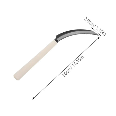 Serrated Weeding Tool With Wooden Handle For Easy Weeding And Harvesting In The Home Garden And Field A Handy Handheld Garden Instrument