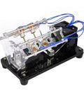 Four Coil V Type Reciprocating Motor Kit For DC Five Volt Electromagnetic Science DIY With Ball Bearings and acrylic parts