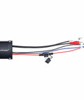 Marine Bluetooth Audio Receiver For Any Amp With RCA Outputs And 5.0 Tech Durable Water Resistant Build This Wireless Music Streamer Is Ready For Boat Life ATV UTV Golf Cart And Home Stereo AP BTM 1200, showing unit with RCA cables.