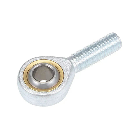 Beefy 12mm Rod End Bearing With Left Hand Thread M12x1.75 Ball Joint, Male Spherical Joint For Hydraulics, CNC Tools, Automation Equipment, Industrial Machinery, 2 Pieces, steel rod end
