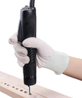 Hand using Electric Screwdriver Set With Adjustable Torque Ergonomic Anti Slip Grip And 6.35mm Bit Holder Dual Voltage 110 To 220V