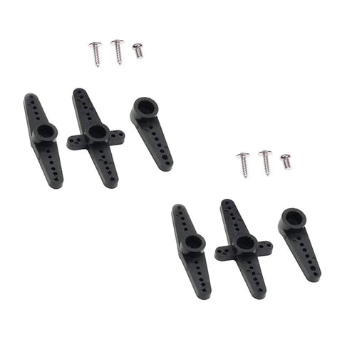 Black servo arms and screws for Two Pack MG90S 9g Metal Gear Micro Servo Twin Pack Upgraded SG90 Digital Micro Servos.