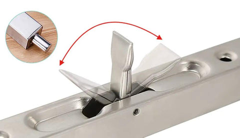 Legit Heavy Duty Double Door Flush Latches Slick Concealed Bolt Kit Brushed Silver Stainless Steel Recessed Hardware Tight Fit For Dead Simple Install And Secure Home Fixes