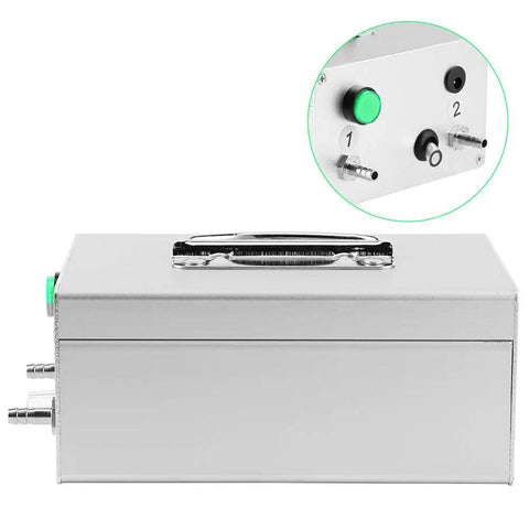12V Milking Vacuum Pump For Livestock, Aluminum Alloy Shell Pulsation Milking Machine With 48W DC Power, close-up controls