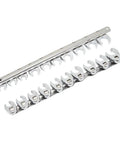 10 To 22 mm Metric Nut Wrench Set in Plated Steel Crows Foot Wrenches for 3 8 Inch Drive displayed on a metal rack