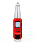 Real Deal Digital Concrete Rebound Hammer Schmidt Hardness Tester With Calibration Anvil For Tight On Site Strength Checks Astm En Approved High Accuracy Plus Minus One Percent Heavy Duty Two Joule Impact, front view with display.