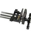 7 Inch Heavy Duty Woodworking Vise With Ductile Iron Body, Black Enamel Finish, Replaceable Bronze Nut, Clamp For Benches Up To 3 Inches Thick