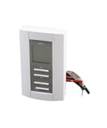Manual Electric Heat Thermostat 208/240V SPST Line Voltage With Backlit Display and 40 to 86F Range White Multicolor Readout shown