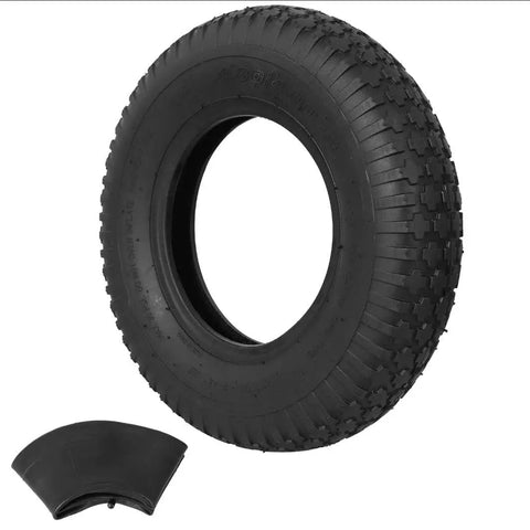 Heavy Duty 4.80 4.00 8 Tire And Inner Tube Set For Wheelbarrows Hand Trucks Garden Carts And Small Trailers Thick Replacement Pneumatic Rubber Wheel With Strong Tread Easy Install And Long Lasting Performance