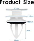 30 Pack Door Trim Panel Retainer Clips Kit For GM Vehicles Nylon Rivet Fasteners With Sealer size dimensions shown
