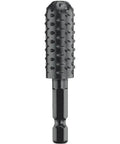 Beefy Steel Cylinder Rotary Rasp File for Deburring Shaping and Grooving Ferrous Metal with Quarter Inch Hex Shank