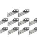 Heavy Duty Trapezoid Corner Brackets Stainless Steel 10 Pack for Shelves and Furniture, rust resistant and durable for easy install