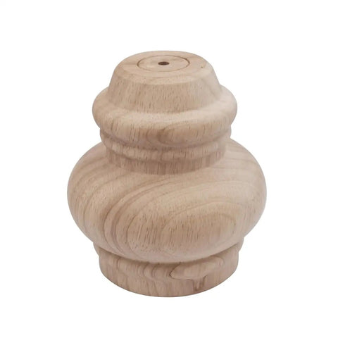 4 Inch Wooden Furniture Legs Unfinished Bun Feet For Sofa Chair Couch Loveseat Ottoman And Dresser Set Of 4 close-up view